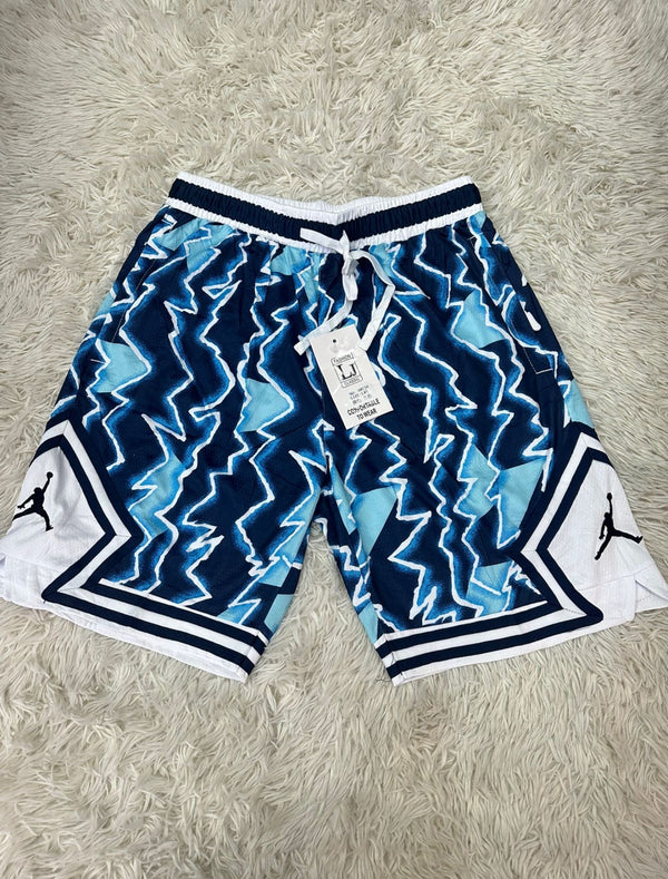 Short Jordan Diamond - Diseño Rayo Celeste y Negro