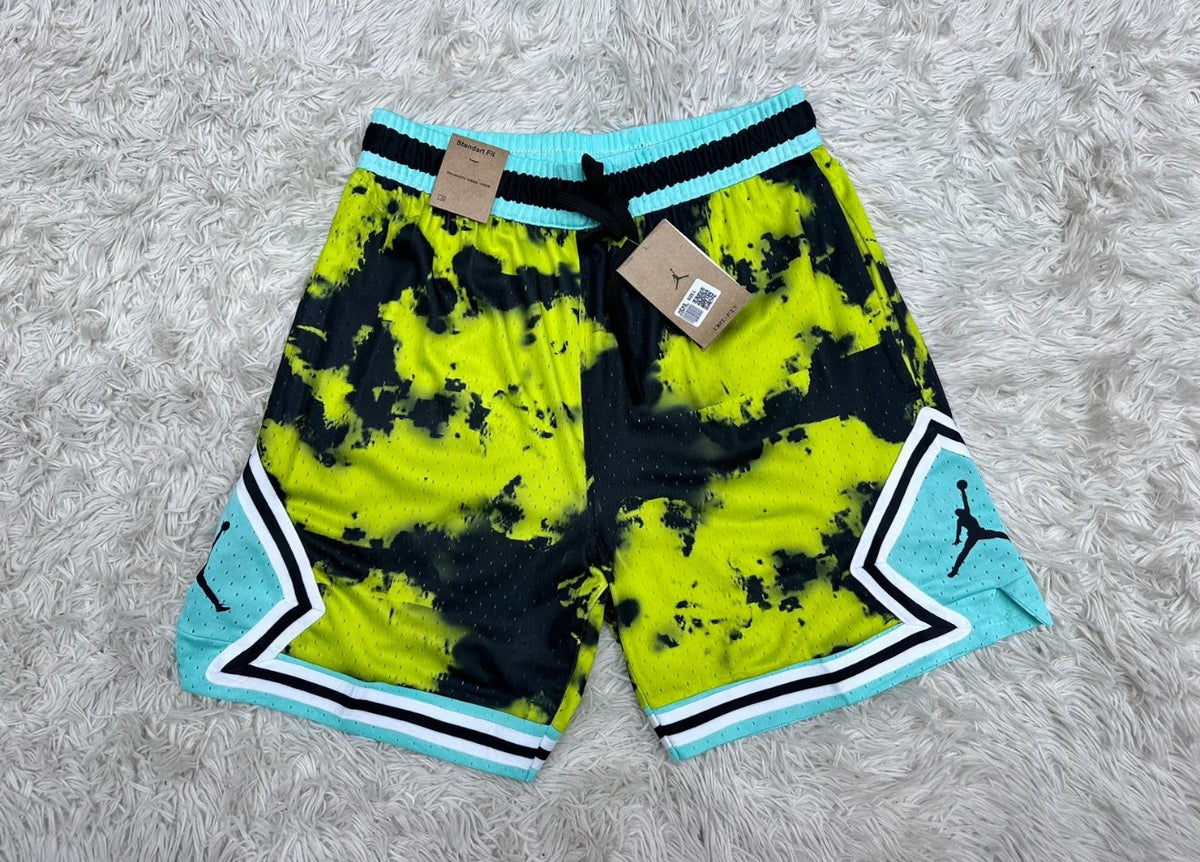 Short Jordan Diamond - Diseño Camuflado Turquesa y Verde