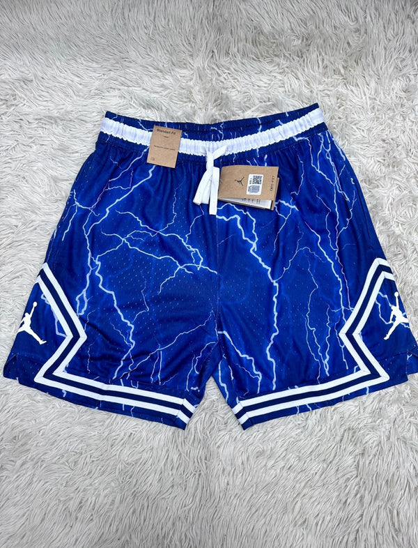 Short Jordan Diamond - Diseño Rayos Azul