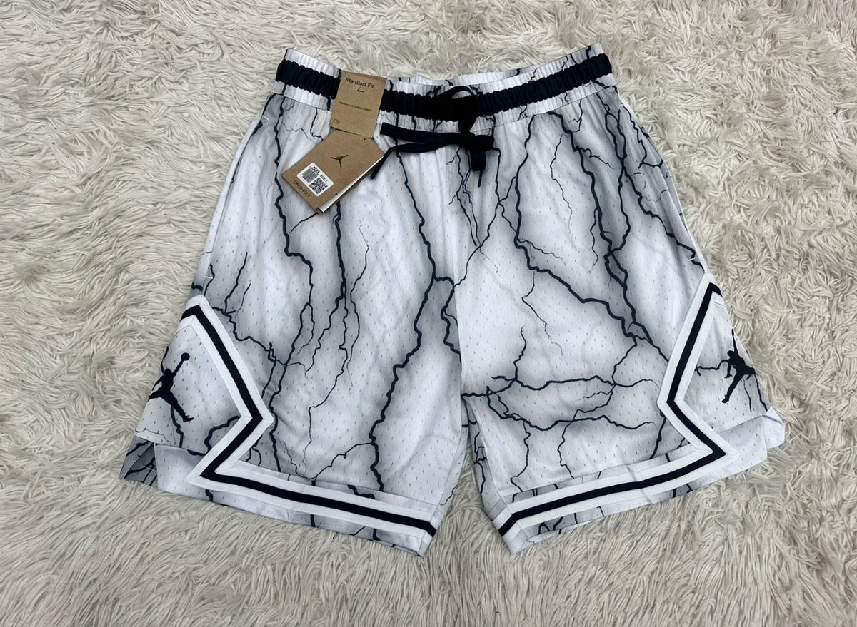 Short Jordan Diamond - Diseño Rayos Gris