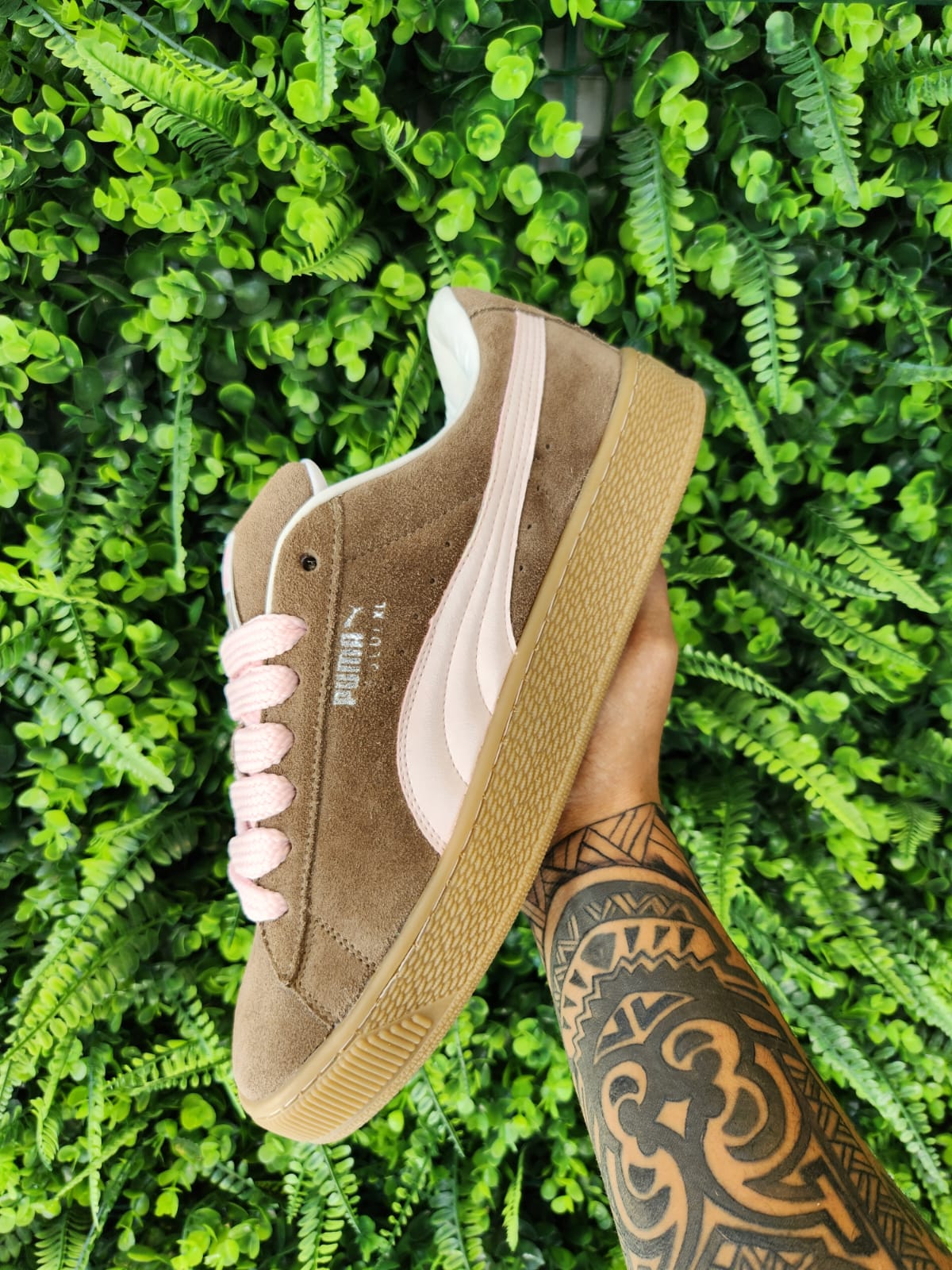 PUMA Suede XL - Marrón y Rosado