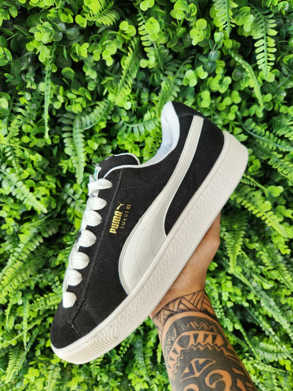 Puma suede fashion classic negras