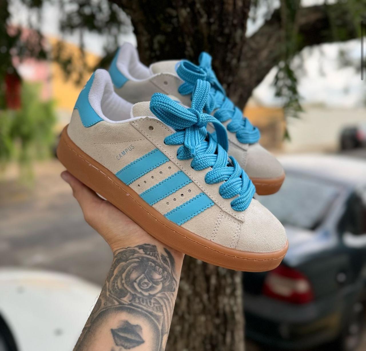 Adidas Campus 00S - Marrones y celestes