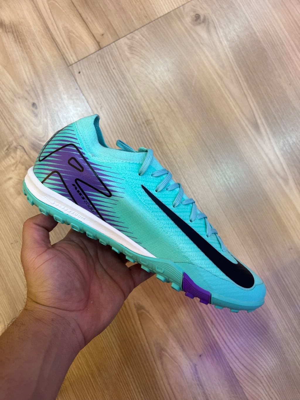 Nike Society Futbol - Verde Agua y Negro