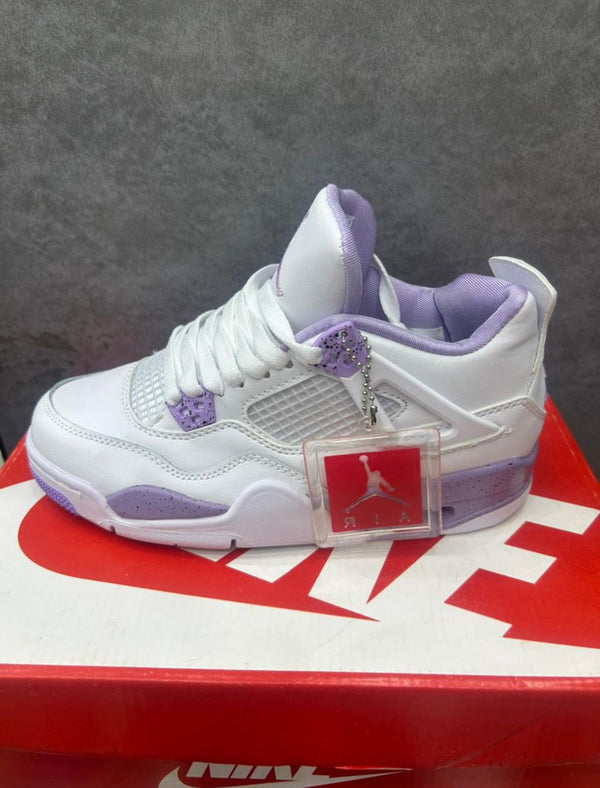 Nike Air Jordan 4 Retro - Blanco y Violeta 2