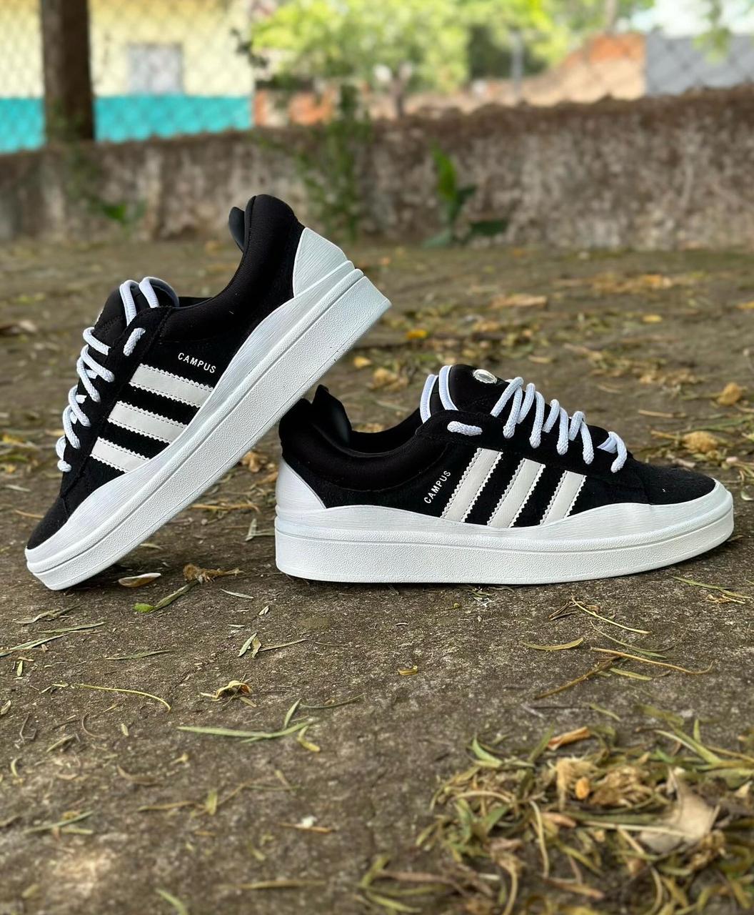 Adidas Campus 00S x BAD BUNNY Blancas y Negras