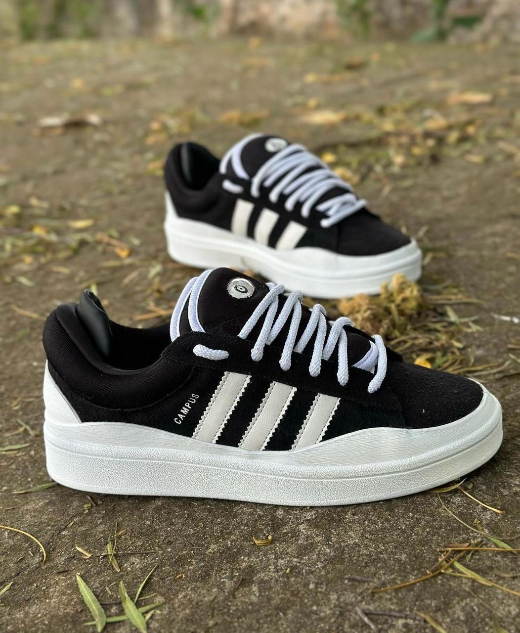 Adidas Campus 00S x BAD BUNNY Blancas y Negras